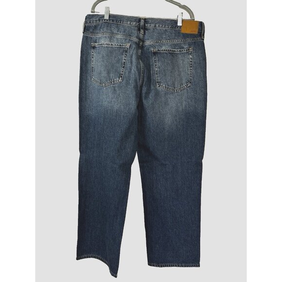 Aeropostale Womens 14 Rhinestone Studded Bling Wide Leg High Rise Denim Jean Y2K - Picture 2 of 5